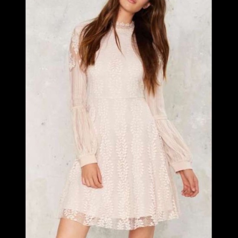 Nasty Gal scalloped lace dress